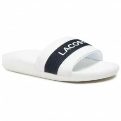Clogs And Mules Slides LACOSTE - Croco Slide 0721 1 Cma 7-41CMA0007042 Wht/Nvy White