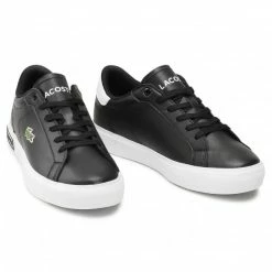Sneakers Trainers LACOSTE - Powercourt 0721 1 Suj 7-41SUJ0014312 Blk/Wht Black -Lacoste Discount Store 0000208467209 06 rz