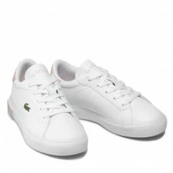 Laced Shoes Trainers LACOSTE - Powercourt 0721 1 Suc 7-41SUC00141Y9 Wht/Lt Pnk White 12 Laced Shoes Trainers LACOSTE - Powercourt 0721 1 Suc 7-41SUC00141Y9 Wht/Lt Pnk White -Lacoste Discount Store 0000209437072 03 fp