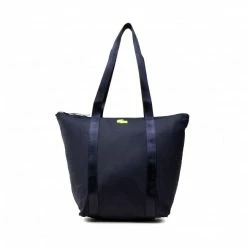Classic Handbag LACOSTE - M Shopping Bag NF3619YA Marine 166 Navy Blue