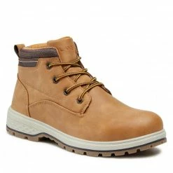 Trekker Boots Hiking Boots LANETTI - VS21M2008-4 Camel Brown