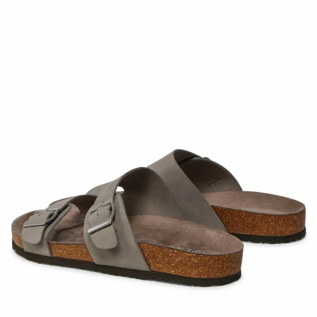 Clogs And Mules Slides LANETTI - MS1123-10 Light Grey Grey 5 Clogs And Mules Slides LANETTI - MS1123-10 Light Grey Grey - Image 3