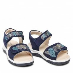 Sandals LASOCKI KIDS - CI12-FLOWER-01 Cobalt Blue Navy Blue -Lacoste Discount Store 05 5904248656041 rz