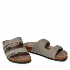 Clogs And Mules Slides LANETTI - MS1123-10 Light Grey Grey 12 Clogs And Mules Slides LANETTI - MS1123-10 Light Grey Grey -Lacoste Discount Store 05 5904248767235 rz