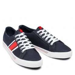 Plimsolls LANETTI - VS21M1017-3 Cobalt Blue Navy Blue -Lacoste Discount Store 06 5904248604875 rz