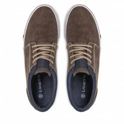 Plimsolls LANETTI - VS21M1026-7 Khaki Brown -Lacoste Discount Store 06 5904248630980 rz