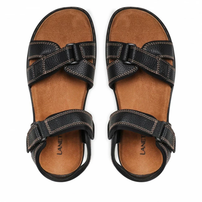 Sandals LANETTI - MS5782-02 Black Black 8 Sandals LANETTI - MS5782-02 Black Black - Image 6