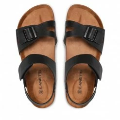 Sandals LANETTI - MS1123-06 Black Black -Lacoste Discount Store 06 5904248767518 rz