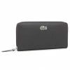 Women's Wallets Large Women's Wallet LACOSTE - L Zip Wallet NF2900PO Black 000 Black