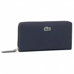 Women's Wallets Large Women's Wallet LACOSTE - L Zip Wallet NF2900PO Eclipse 141 Navy Blue