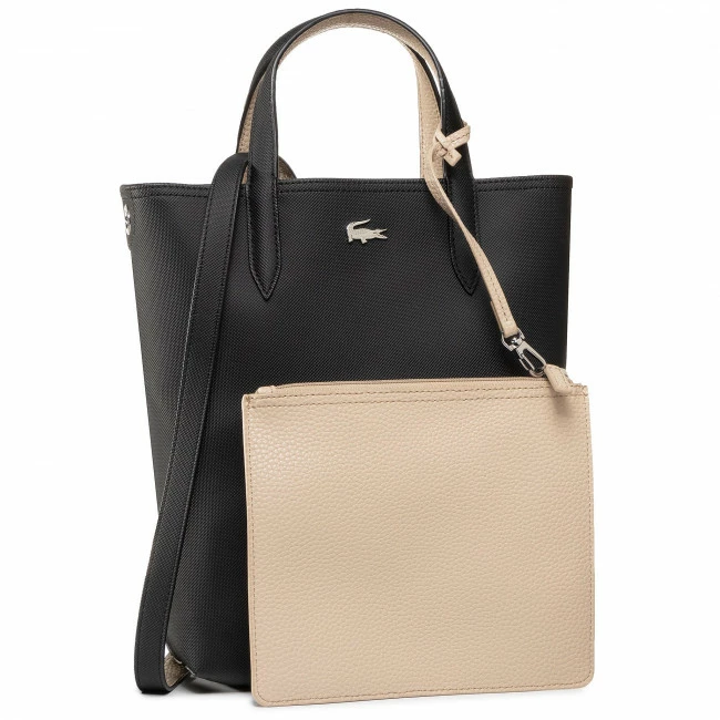 Classic Handbag LACOSTE - Vertical Shopping Bag NF2991AA Black. Warm Sand A91 Black 3 Classic Handbag LACOSTE - Vertical Shopping Bag NF2991AA Black. Warm Sand A91 Black