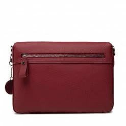 Cross Body Bags Handbag LACOSTE - Flap Crossover Bag NF2770DC Bordeaux 476 C88 Dark Red -Lacoste Discount Store 3614035656278 07 pa