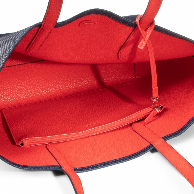 Classic Handbag LACOSTE - Shopping Bag NF2142AA Peacoat Salsa B50 Red, Navy Blue 7 Classic Handbag LACOSTE - Shopping Bag NF2142AA Peacoat Salsa B50 Red, Navy Blue - Image 5