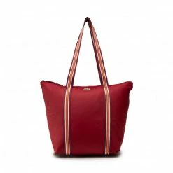 Classic Handbag LACOSTE - M Shopping Bag NF3619YA Bordeaux C88 Dark Red