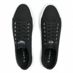 Plimsolls LANETTI - MF20032-1 Black Black -Lacoste Discount Store 5903698246192 06 rz