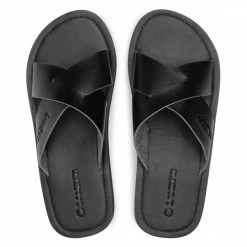 Clogs And Mules Slides LANETTI - 808017A Black Black -Lacoste Discount Store 5903698342757 02 rz