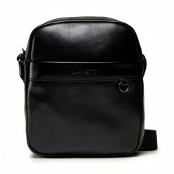 Men's Messenger Bag LANETTI - BMR-U-049-10-07 Black Black